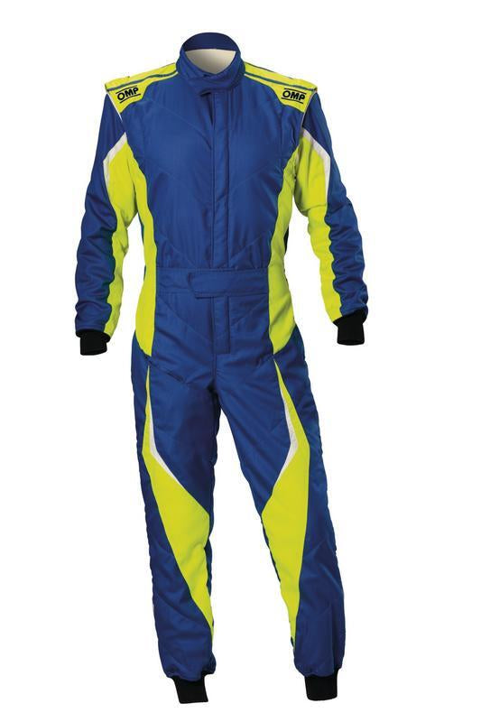 OMP TECNICA EVO SUIT BLACK/YELLOW SIZE 54 FIA 8856-2018 + SFI