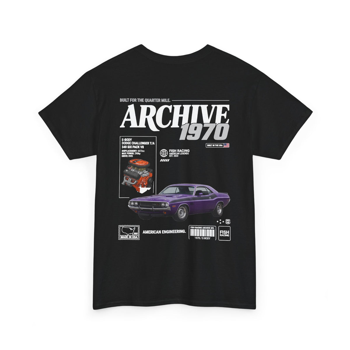 1970-1974 Dodge Challenger T/A Archive Tee