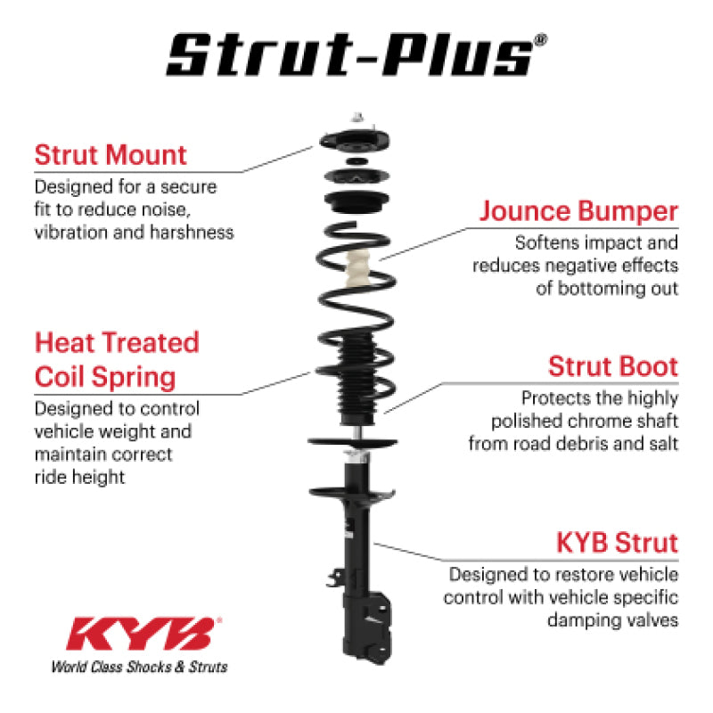 KYB 09-13 Infiniti G37 RWD Coupe (Exc. IPL / w/o 4 Wheel Steering) Strut-Plus Assembly - Front Left