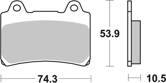 Brembo 88-90 Yamaha FZR 400cc Sinter Brake Pad - Front
