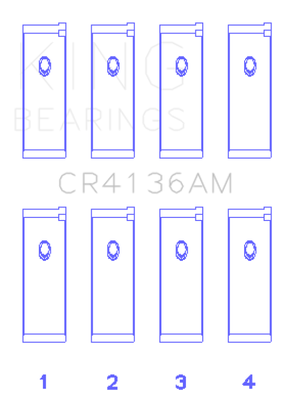 King Engine Bearings 91-02 Nissan SR20DE L4 DOHC 16 Valves (Size +0.75) Rod Bearing Set