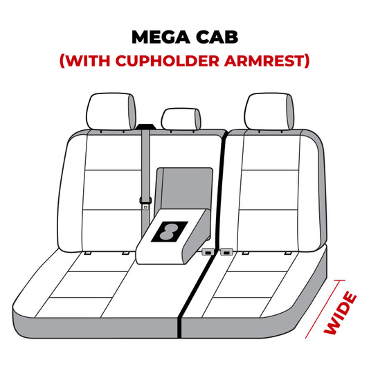 Covercraft 10-21 Dodge Ram Polycotton SeatSaver Custom Second Row Seat Covers - Charcoal
