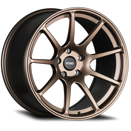 Konig Forged F5R 18x9 5x112 ET42 Satin Bronze Wheel (Knurled Bead)