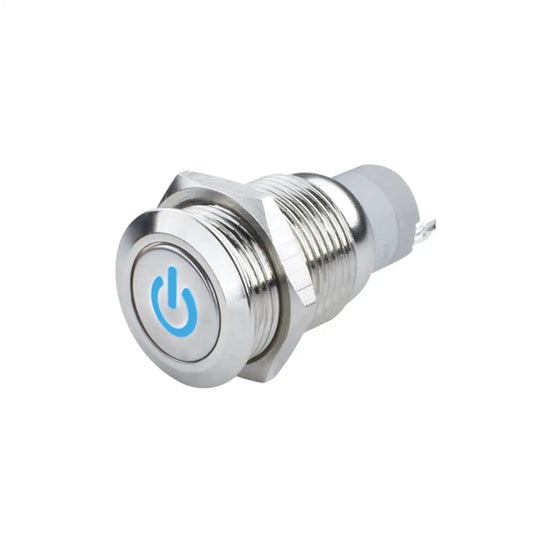 Oracle Pre-Wired Power Symbol On/Off Flush Mount LED Switch - Blue