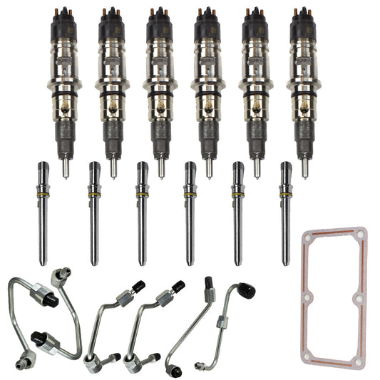 Industrial Injection 07.5-12 Cummins 6.7L Reman Stock Injector w/Connecting Tube & Fuel Lines