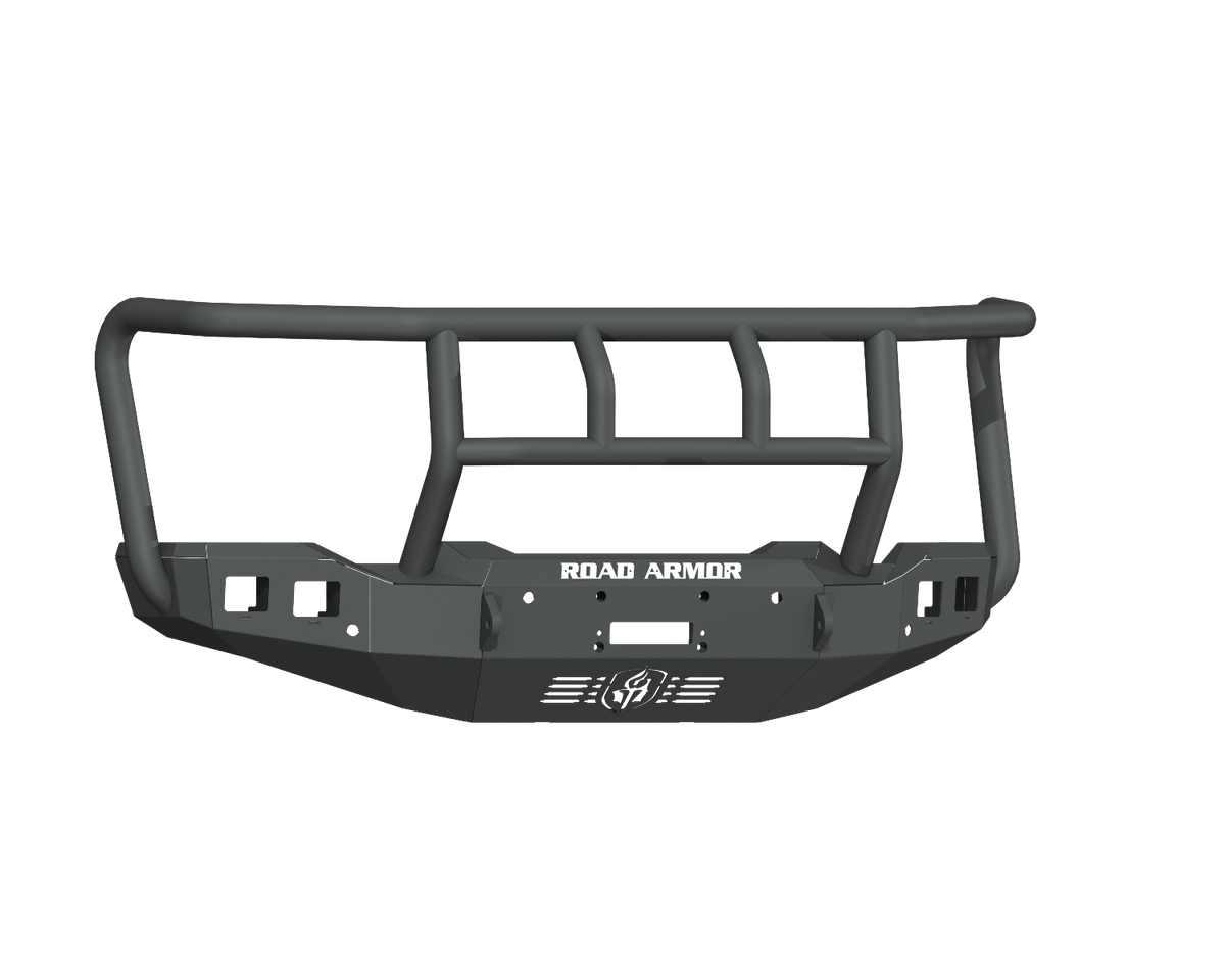 Road Armor 20-23 GMC 2500/3500 Stealth Front Winch Bumper Titan II Guard - Texture Black