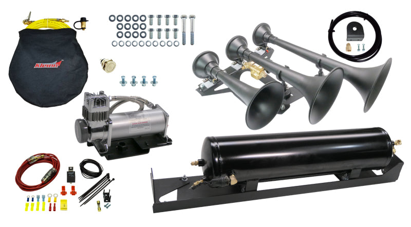 Kleinn 17-26 Ford F-250/ F-350 Onboard Air System w/ Model 730 Horns Spare Tire Location