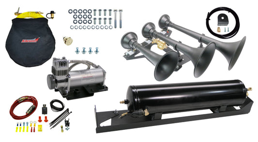 Kleinn 17-26 Ford F-250/ F-350 Onboard Air System w/ Model 730 Horns Spare Tire Location