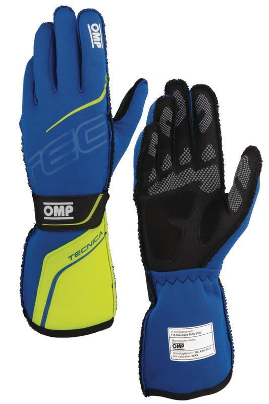 OMP TECNICA GLOVES FIA 8856-2018 RED / BLACK SZ XS
