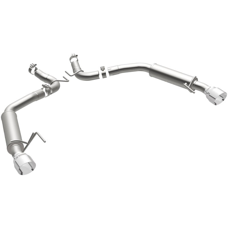 MagnaFlow Axle Back, SS, 2.5in, Competition, Dual Split Polish 4.5in Tip 2015 Ford Mustang Ecoboost