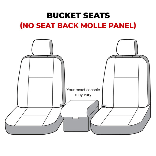 Covercraft 21-24 Ford Bronco Polycotton SeatSaver Custom Front Row Seat Covers - Charcoal