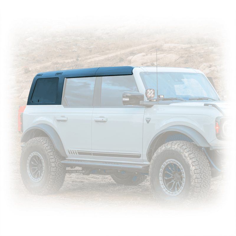 Turn Offroad 2021+ Ford Bronco Hard Top (4 Door) Primer/Badge Delete/Black Foam Headliner