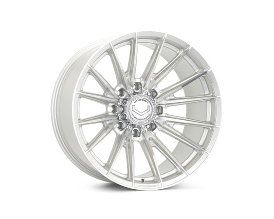 Vossen HFX-2 22x10 - 8x180 - ET18 - Super Deep Face - 124.3 - Silver Polished Wheel