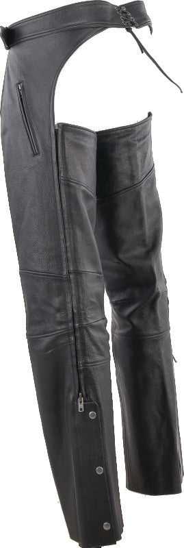 Kuryakyn Leather By River Road Longhaul Leather Chaps Black - Large