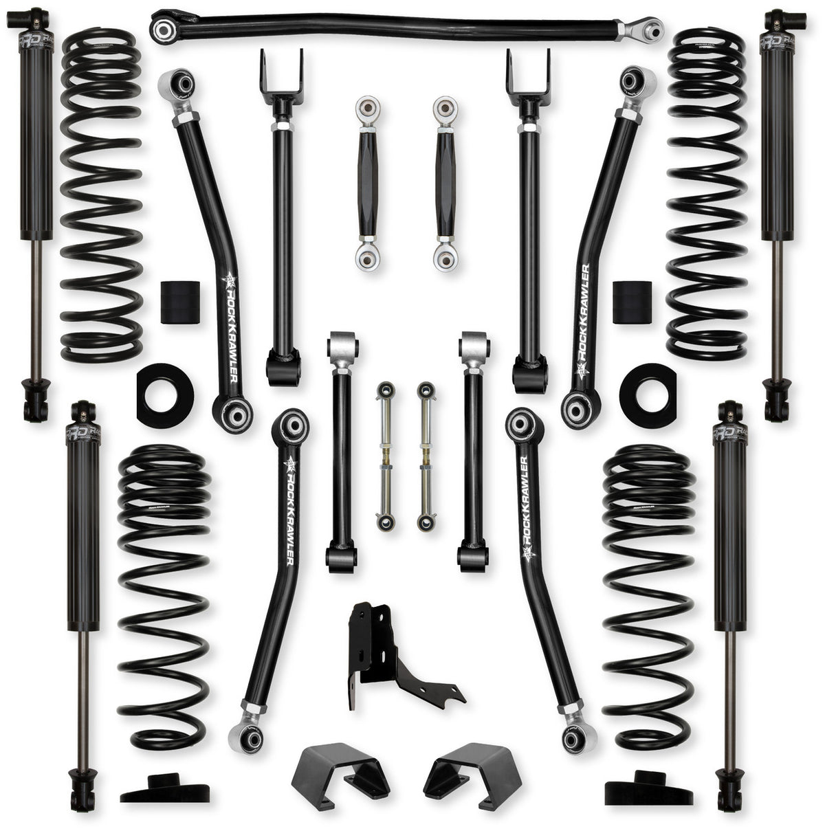 Rock Krawler 2019+ Jeep Wrangler JT 3in Adventure X (No Limits) System - Stage 1