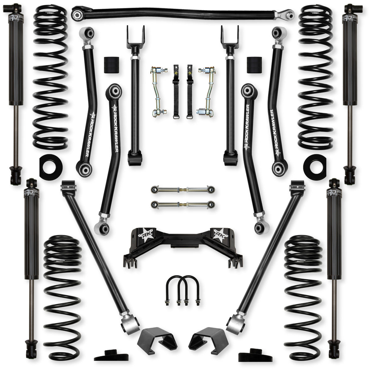 Rock Krawler 2019+ Jeep Wrangler JT 3in Adventure X PRO System - Stage 1