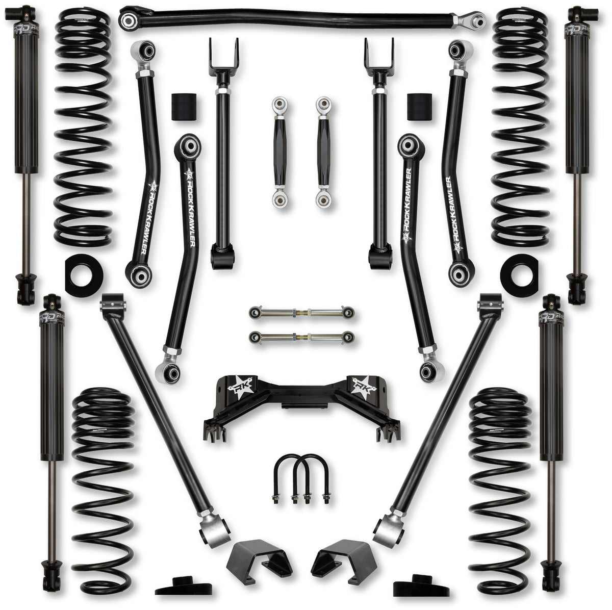 Rock Krawler 2019+ Jeep Wrangler JT 3in Adventure X PRO (No Limits) System - Stage 1