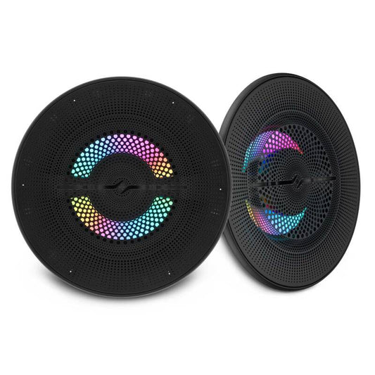 DS18 6.5in 2-Way 150 Watts RMS 4ohm Digital LED Lights Bullet Tweeter Black