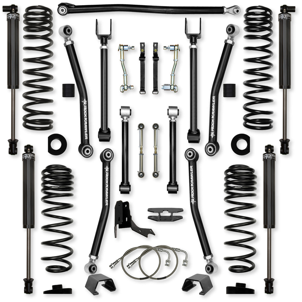 Rock Krawler 2019+ Jeep Wrangler JT 4.5in Adventure X System - Stage 1