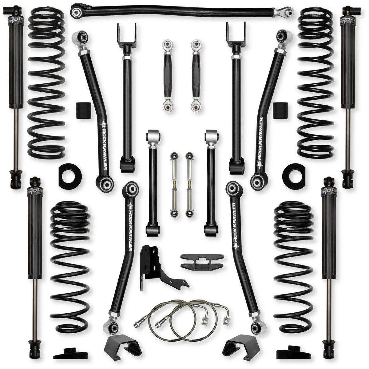 Rock Krawler 2019+ Jeep Wrangler JT 4.5in Adventure X (No Limits) System - Stage 1
