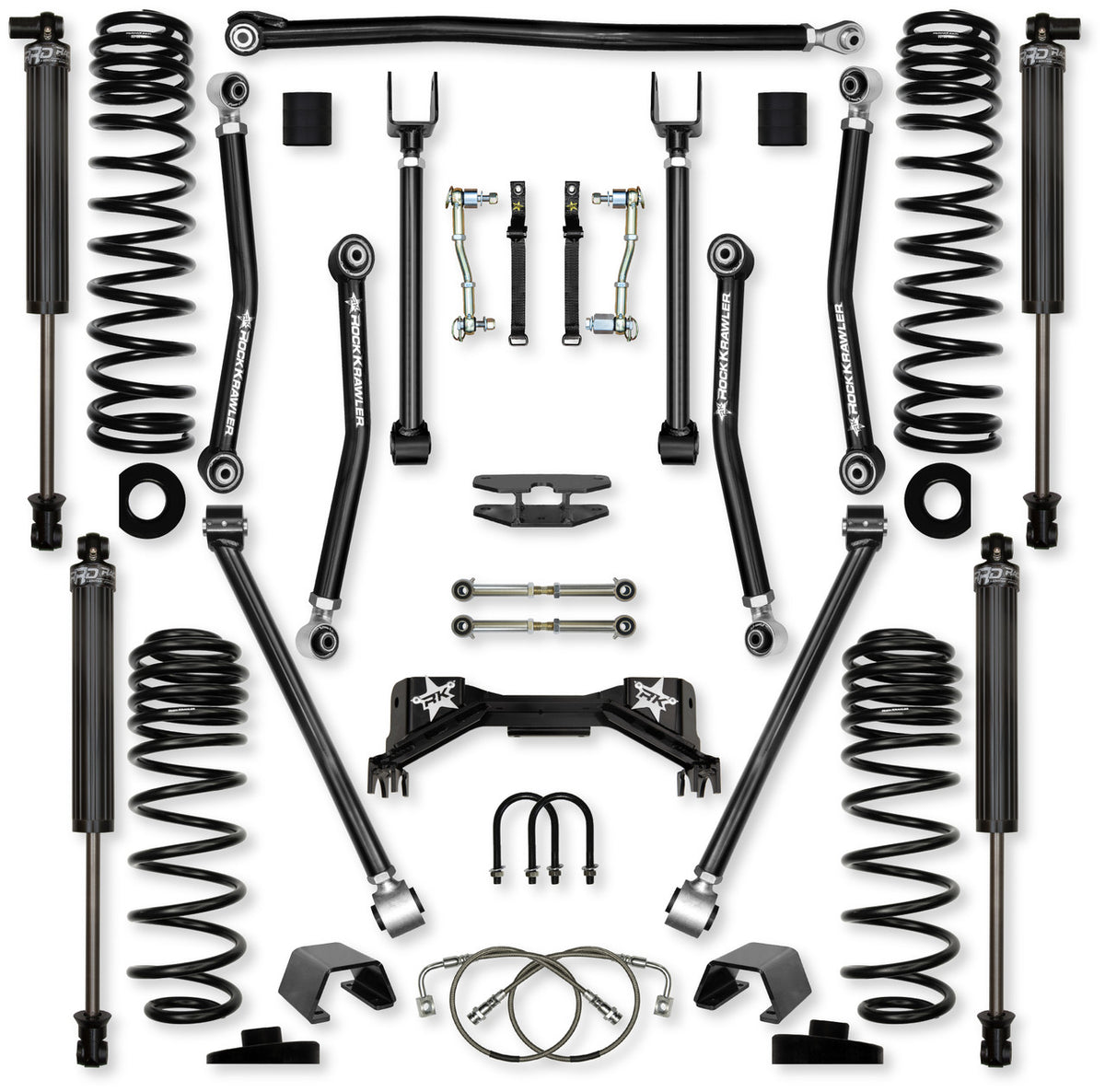 Rock Krawler 2019+ Jeep Wrangler JT 4.5in Adventure X PRO System - Stage 1