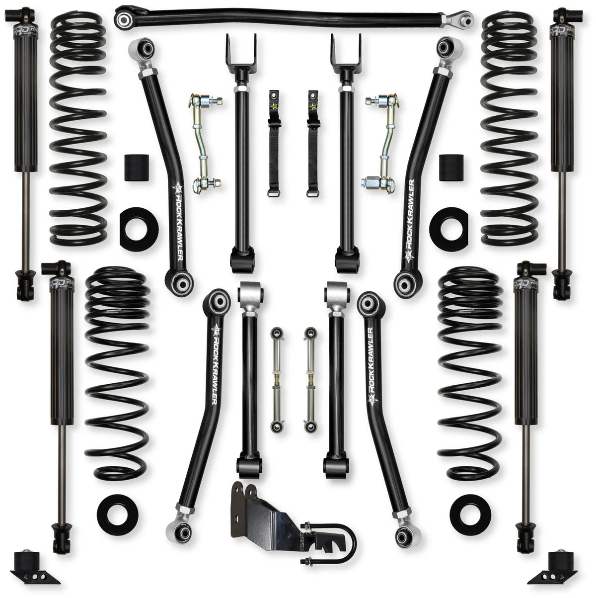 Rock Krawler 2018+ Jeep Wrangler JLU 4DR 2.5in Adventure X System - Stage 1