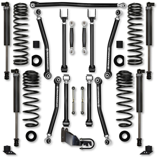 Rock Krawler 2018+ Jeep Wrangler JL 2DR 3.5in Adventure X (No Limits) System - Stage 1