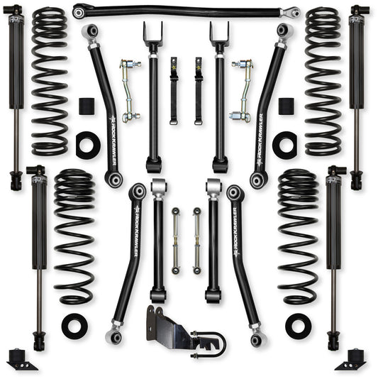 Rock Krawler 2021+ Jeep Wrangler JLU 4DR (4XE) 3.5in Adventure X System - Stage 1