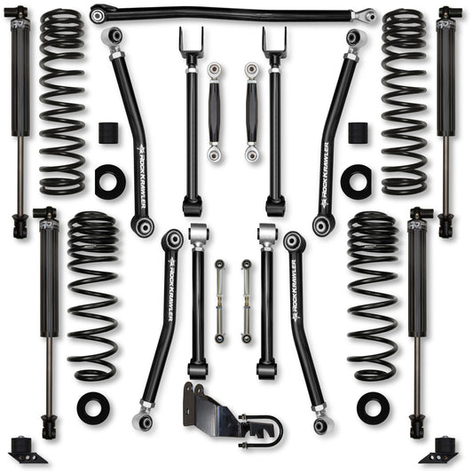 Rock Krawler 2021+ Jeep Wrangler JLU 4DR (4XE) 3.5in Adventure X (No Limits) System - Stage 1