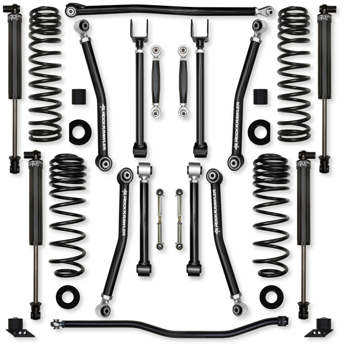 Rock Krawler 2021+ Jeep Wrangler JLU 4DR (392) 3.5in Adventure X (No Limits) System - Stage 1