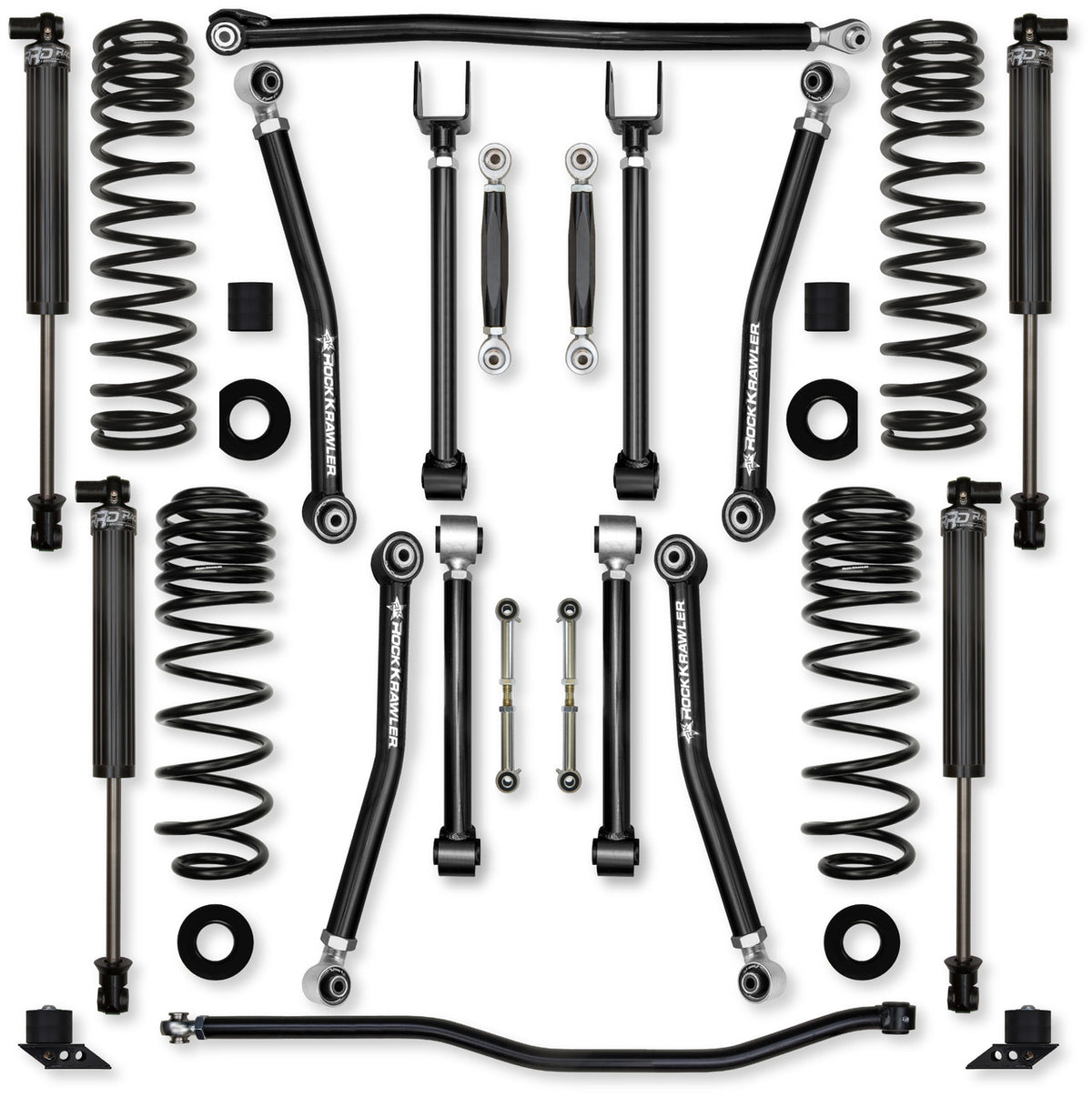 Rock Krawler 2021+ Jeep Wrangler JLU 4DR (392) 4.5in Adventure X (No Limits) System - Stage 1