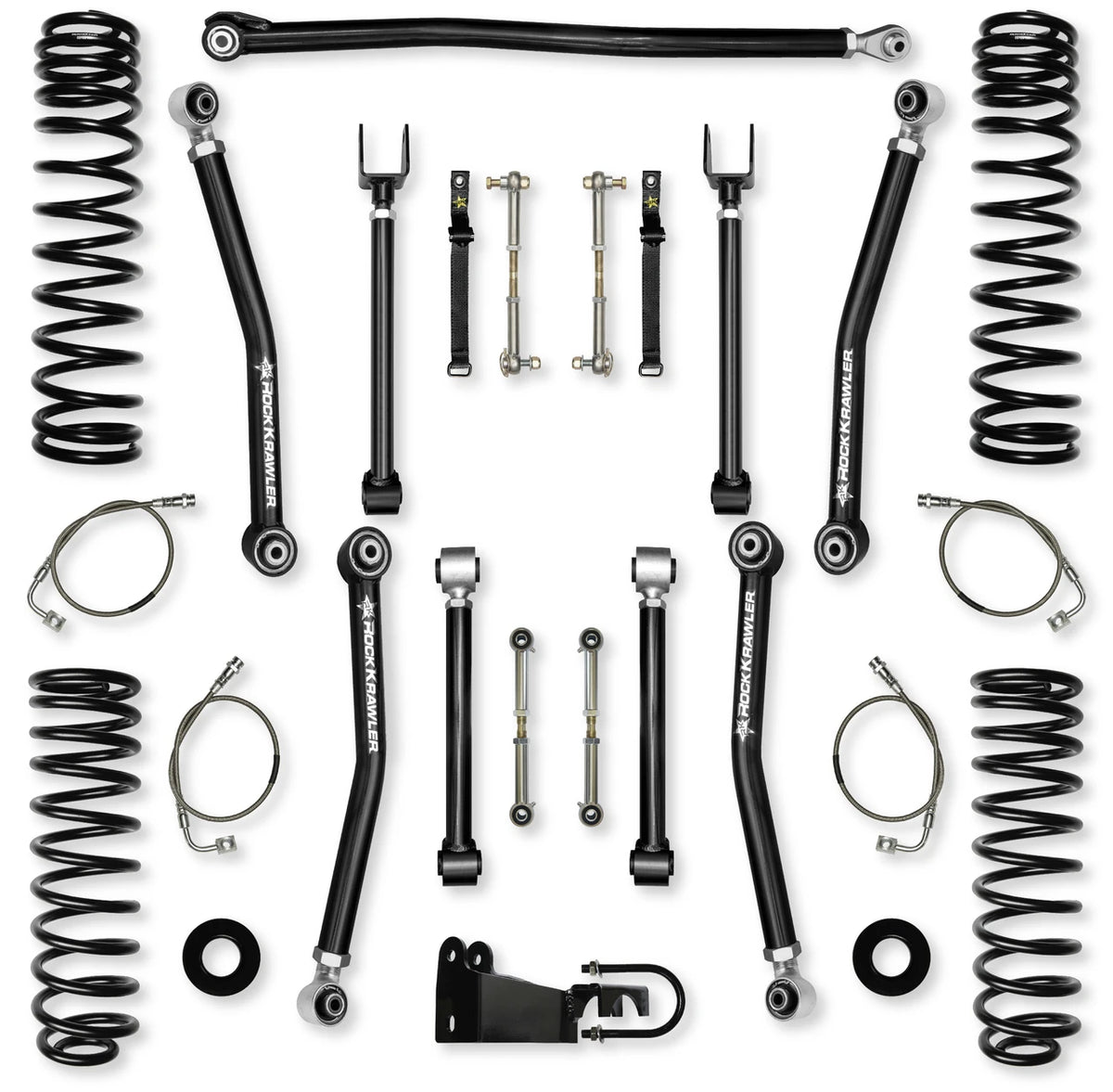 Rock Krawler 07-18 Jeep Wrangler JKU 4DR 3.5in Adventure X System