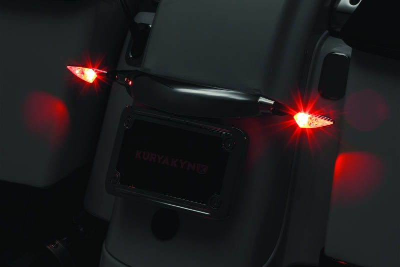 Kuryakyn Rhombus Rear Right Red/Red/Amber Chrome