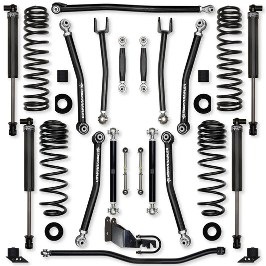 Rock Krawler 2021+ Jeep Wrangler JLU 4DR (4XE) 3.5in X Factor (No Limits) System - Stage 1