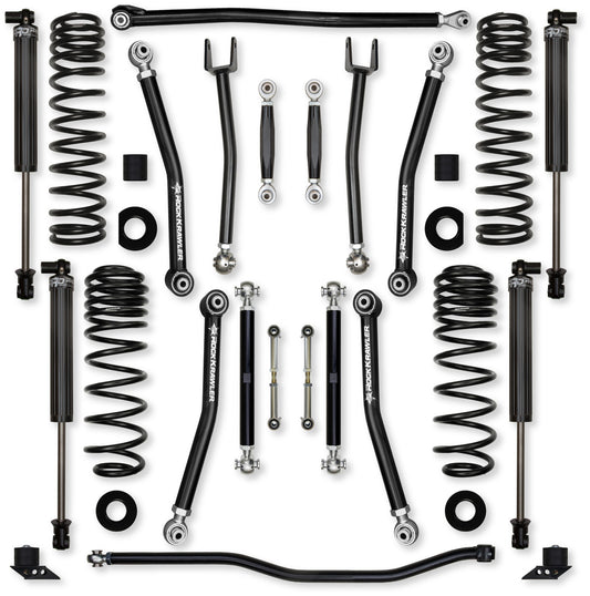 Rock Krawler 2021+ Jeep Wrangler JLU 4DR (392) 3.5in X Factor (No Limits) System - Stage 1