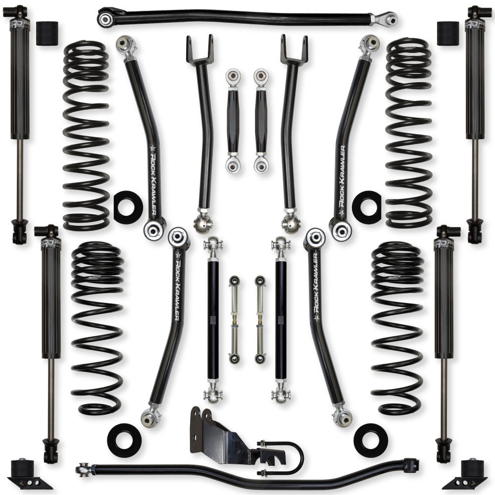 Rock Krawler 2020+ Jeep Wrangler JLU 4DR (Diesel) 4.5in X Factor (No Limits) System - Stage 1