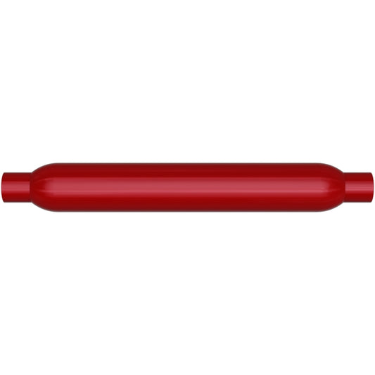 MagnaFlow Muffler Red Pack Series Glasspack 3.5in Rd 18in Body Length 2.25in/2.25in Inlet/Outlet