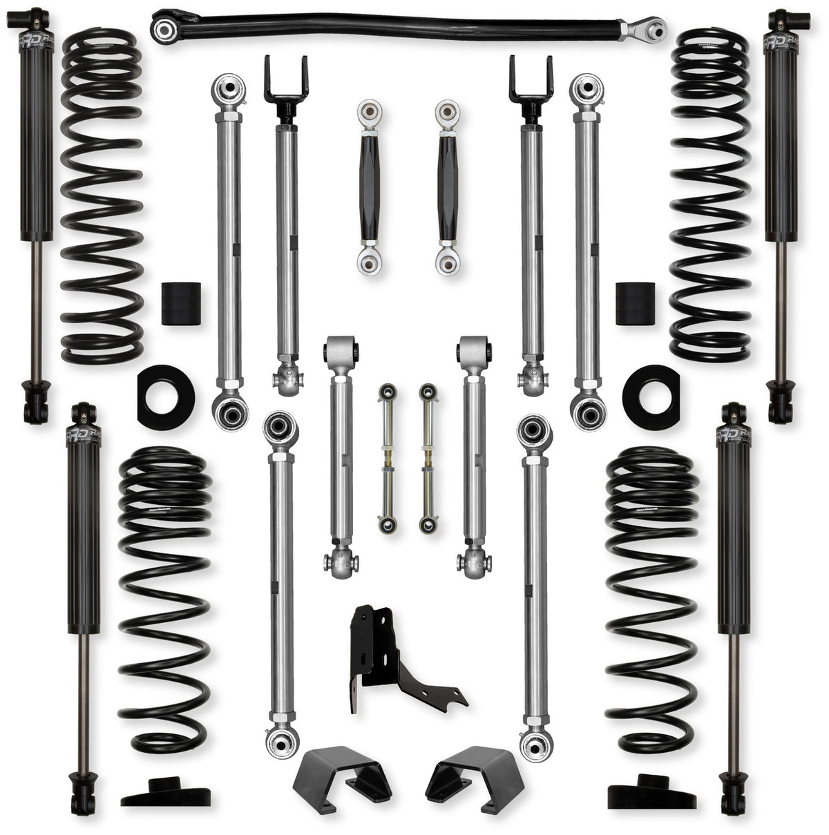 Rock Krawler 2019+ Jeep Wrangler JT 3in X Factor Pro (No Limits) Aluminum System - Stage 1