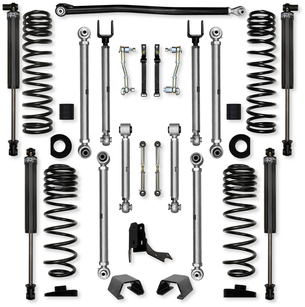 Rock Krawler 2021+ Jeep Wrangler JT (Diesel) 3in X Factor Pro Aluminum System - Stage 1