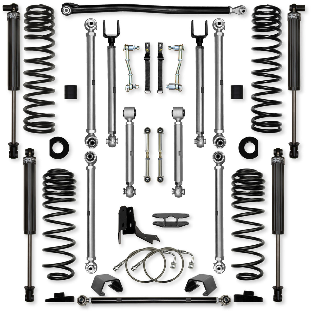 Rock Krawler 2019+ Jeep Wrangler JT 4.5in X Factor Pro Aluminum System - Stage 1