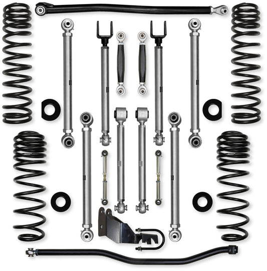 Rock Krawler 2021+ Jeep Wrangler JLU 4DR (4XE) 3.5in X Factor Pro (No Limits) Aluminum System