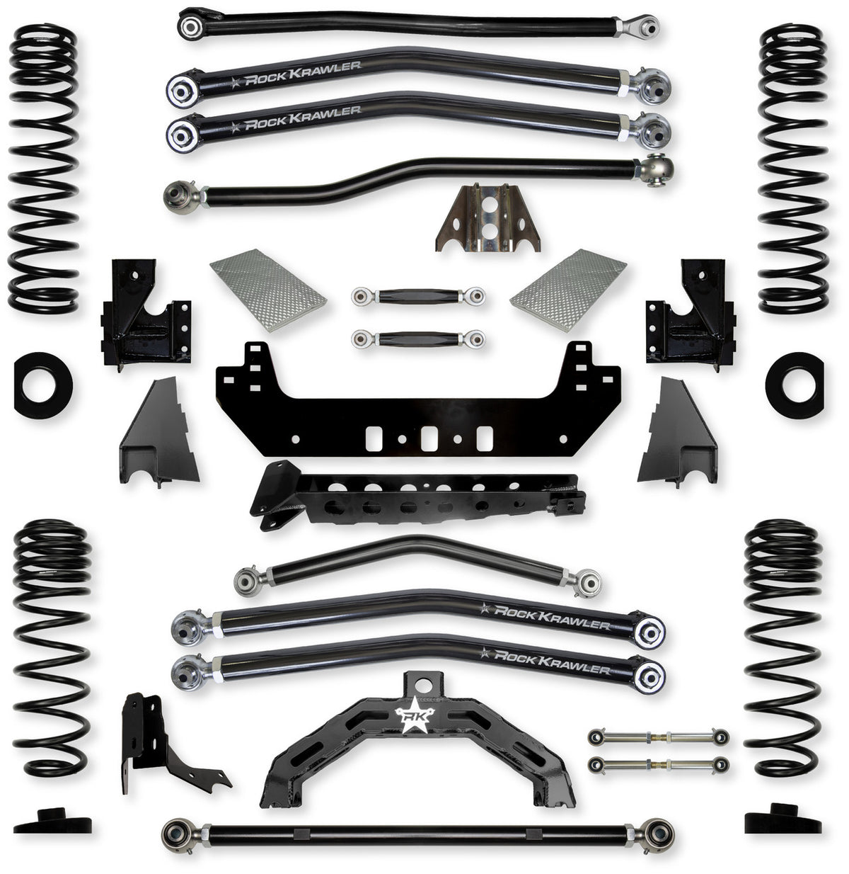 Rock Krawler 2021+ Jeep Wrangler JT (Diesel) 3in X Factor X2 (No Limits) Long Arm System