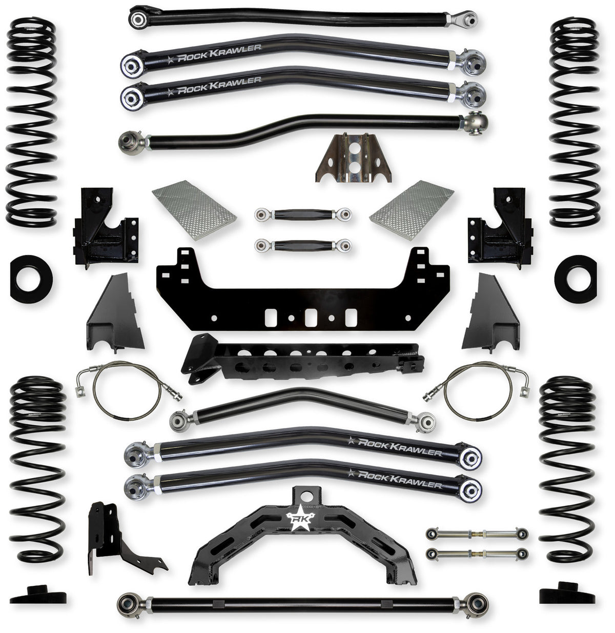Rock Krawler 2021+ Jeep Wrangler JT (Diesel) 4.5in X Factor X2 (No Limits) Long Arm System