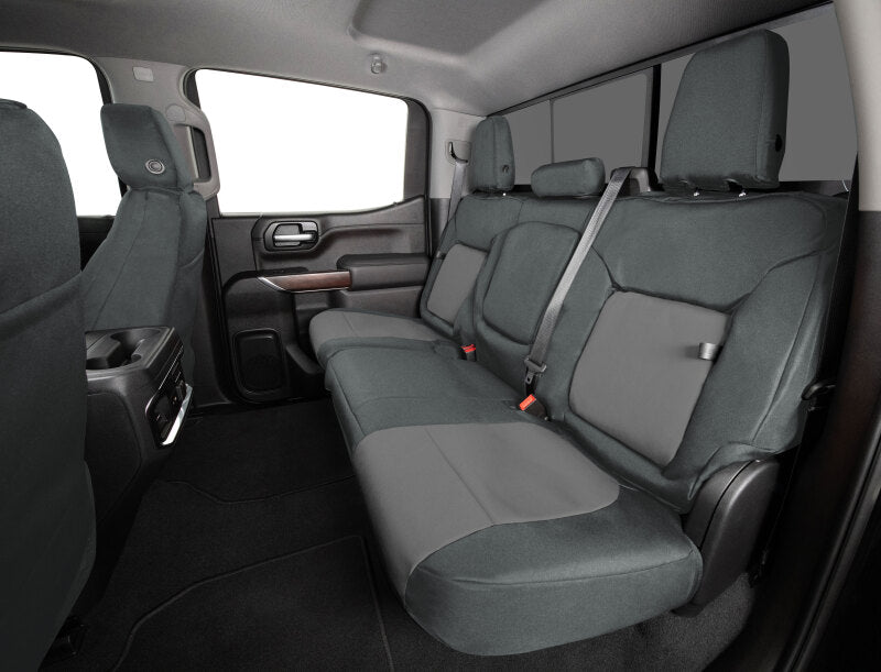 Covercraft 19-24 Chevy Silverado Endura PrecisionFit Custom Front Row Seat Covers - Charcoal/Silver