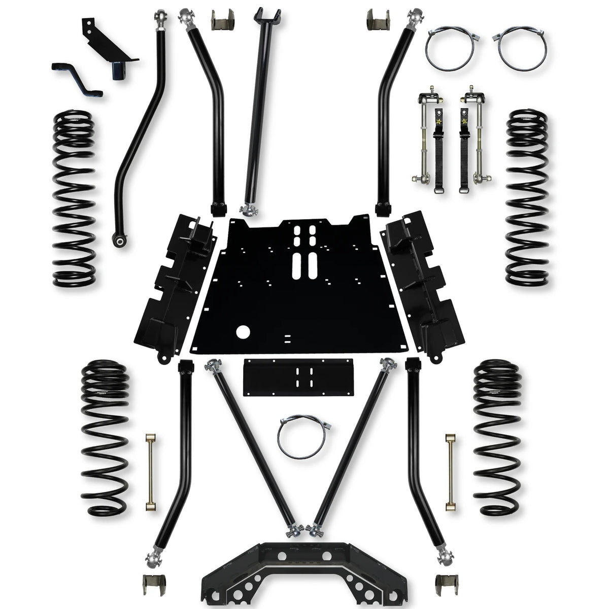 Rock Krawler 97-06 Jeep Wrangler TJ 3.5in X Factor X2 Flat Belly Long Arm System