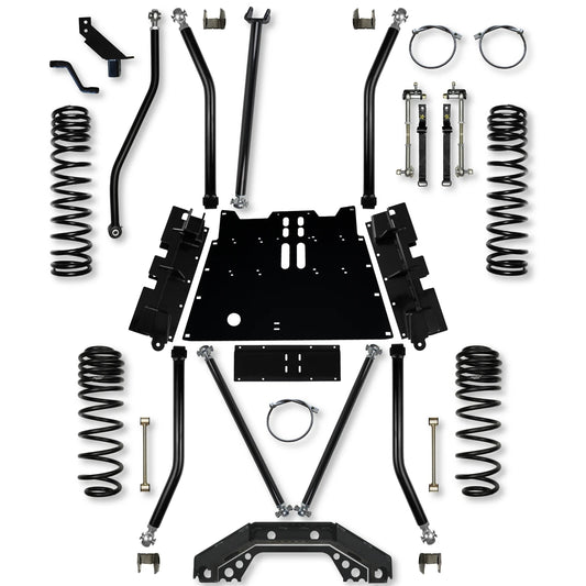 Rock Krawler 97-06 Jeep Wrangler TJ 3.5in X Factor X2 Flat Belly Long Arm System