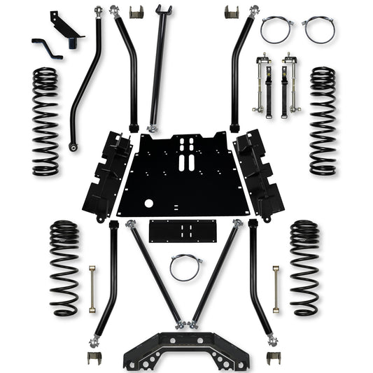 Rock Krawler 97-06 Jeep Wrangler TJ 4.5in X Factor X2 Flat Belly Long Arm System