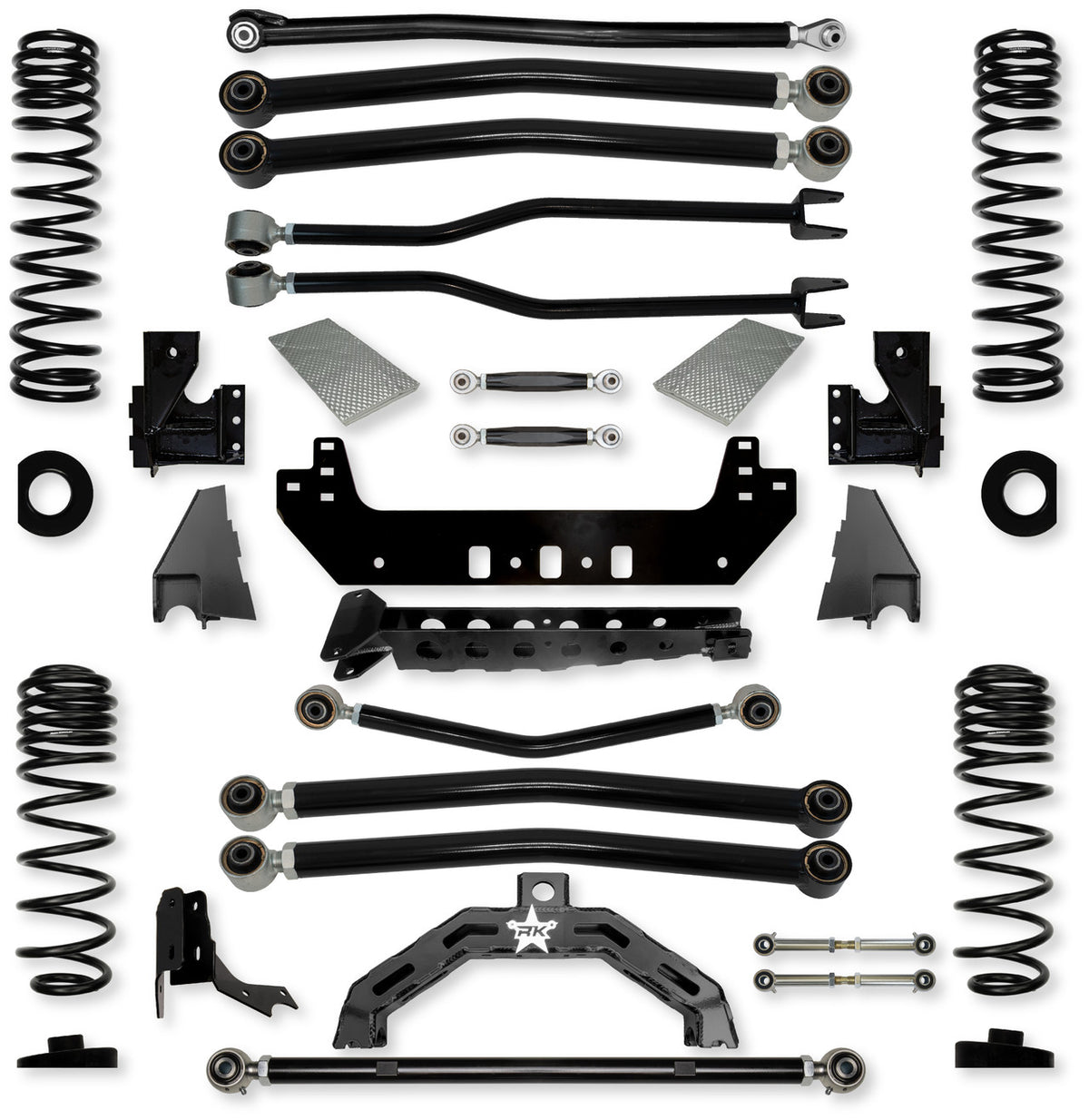 Rock Krawler 2021+ Jeep Wrangler JT (Diesel) 3in Adventure-X (No Limits) Long Arm System