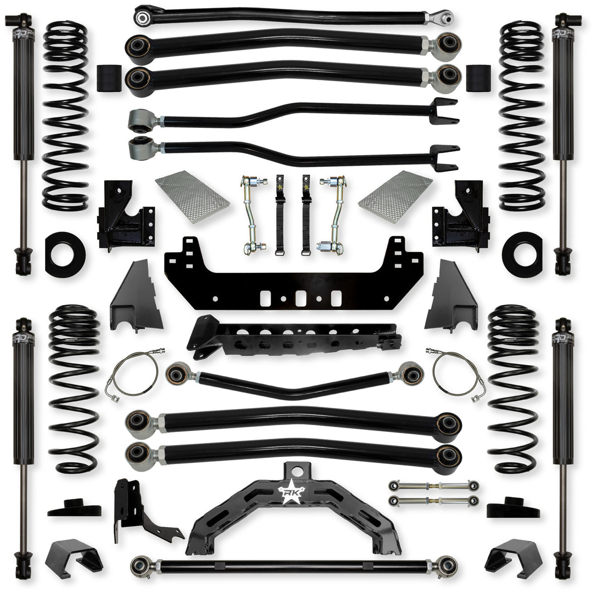Rock Krawler 2019+ Jeep Wrangler JT 4.5in Adventure-X Long Arm System - Stage 1