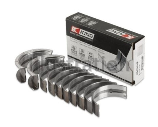 King Engine Bearings Chevrolet/Isuzu Ohv Ln2 Fl O/S 010 (Size +0.50mm) Main Bearing Set